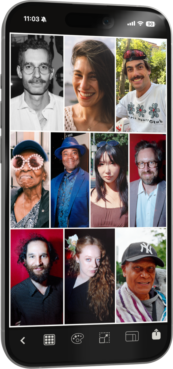 Phomo grid maker with custom collage layouts